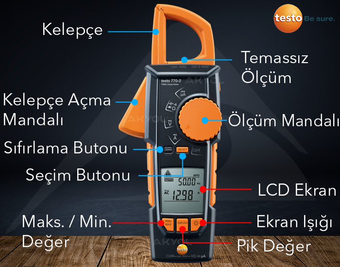 Testo 770-2 diyot ölçer