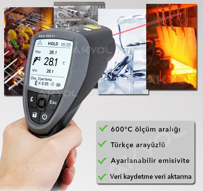 testo 835-t1 uzaktan sıcaklık ölçer