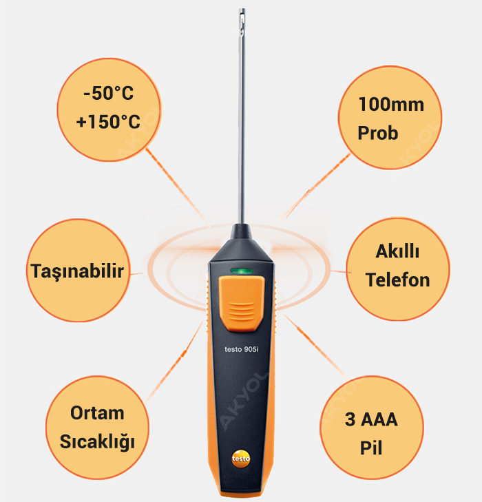 testo 905i sıcaklık ölçer