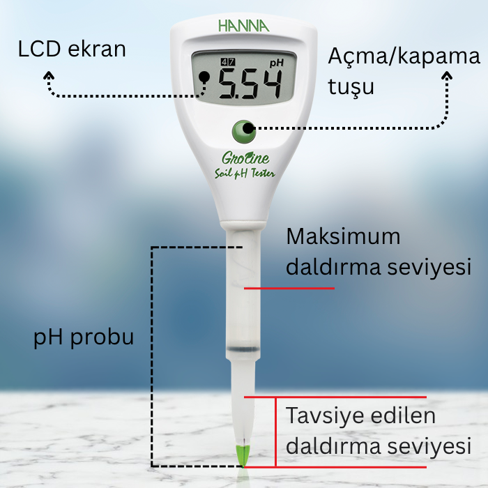 dijital toprak ph ölçüm cihazı
