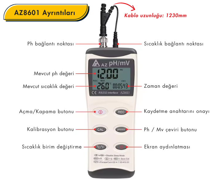 az8601 ph metre