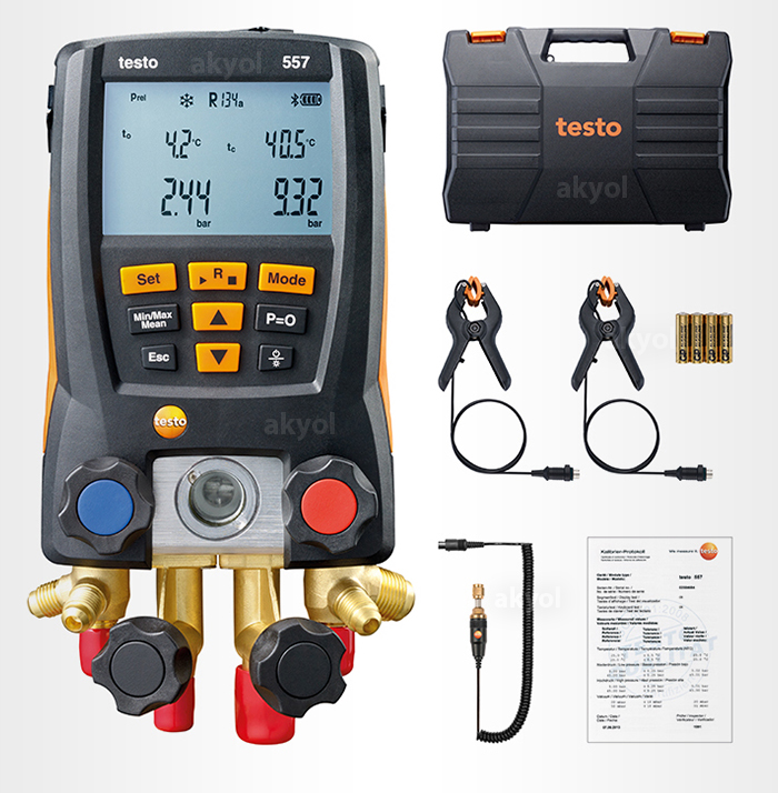 testo 557 dijital maniford gaz kaçak