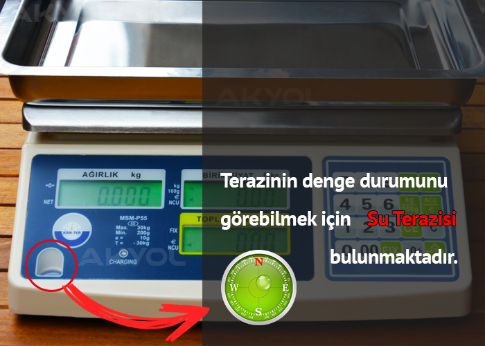 kanter p55 çukur kefeli bakkal terazisi