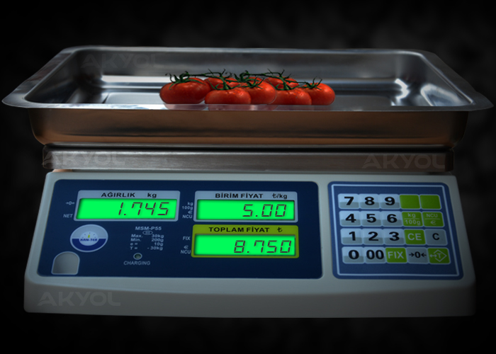 kanter p55 çukur kefeli market terazisi